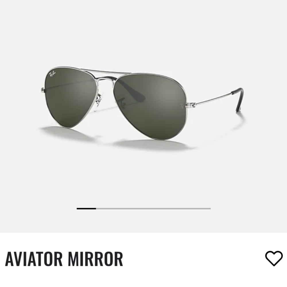 Vtg Ray-Ban RB3025 003 Large Metal Mirrored Lens Aviators